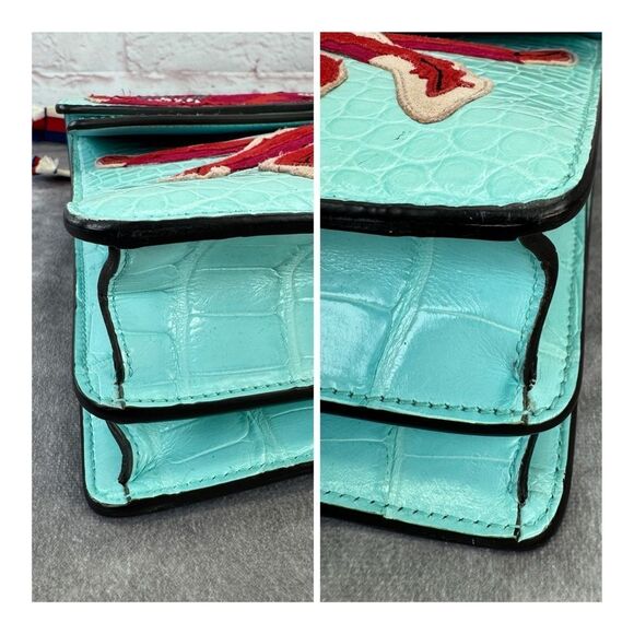 Gucci Croc Embossed Dionysus Crab Embroidered Limited Edition Runway Bag - Picture 11 of 16